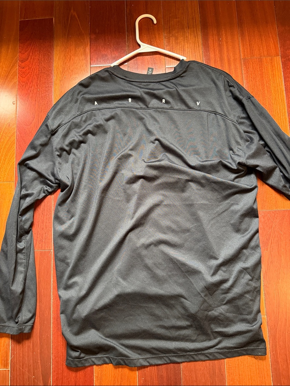 ASRV Black Long Sleeve Performance Tee